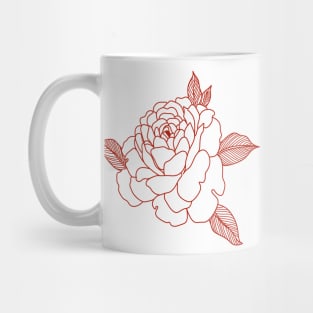 Red rose Mug